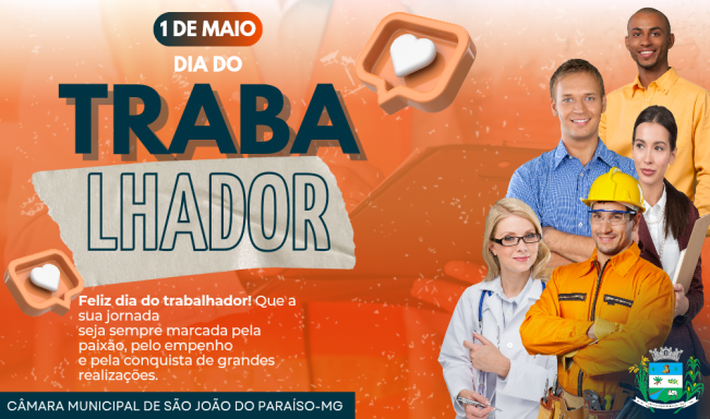 01 DE MAIO DE 2025. DIA DO TRABALHADOR.